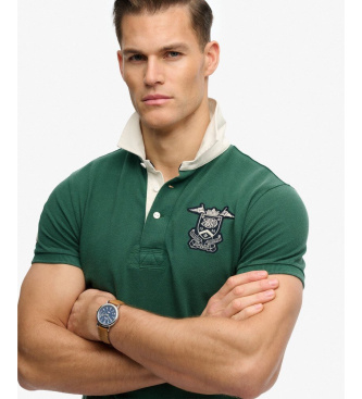 Superdry Vintage zelena polo majica Pique Rugby