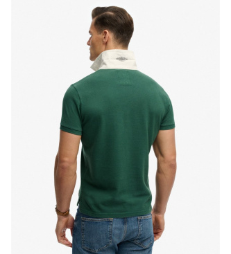 Superdry Vintage zelena polo majica Pique Rugby