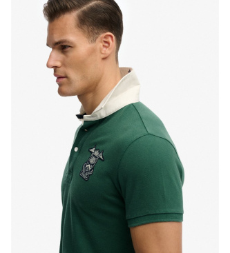 Superdry Vintage zelena polo majica Pique Rugby