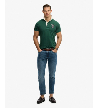 Superdry Vintage zelena polo majica Pique Rugby