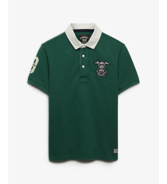 Superdry Vintage zelena polo majica Pique Rugby