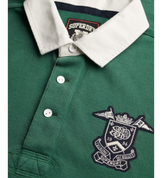 Superdry Vintage zelena polo majica Pique Rugby
