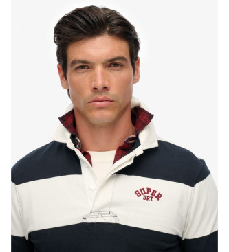 Superdry Vintage Rugby navy polo shirt