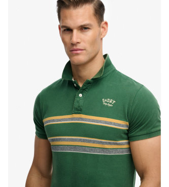Superdry Zelena polo majica Vintage Stripe