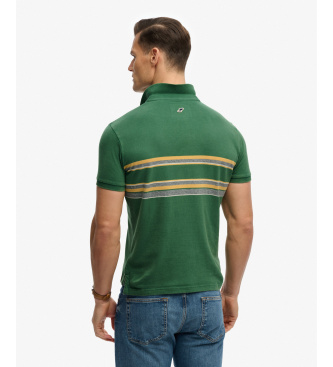 Superdry Zelena polo majica Vintage Stripe