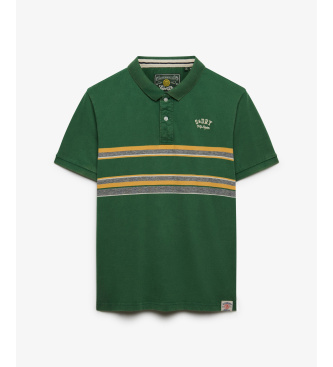 Superdry Zelena polo majica Vintage Stripe