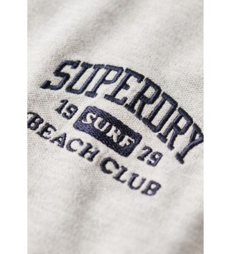 Superdry Koszulka polo slim fit 90s szara