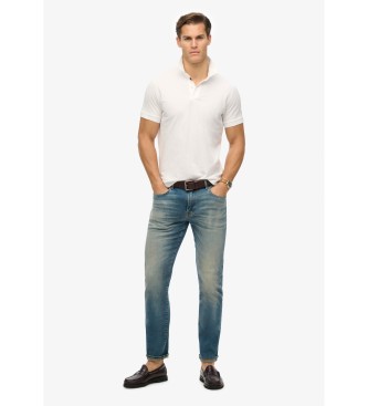 Superdry Weies Piqu-Poloshirt von City