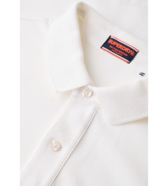 Superdry Weies Piqu-Poloshirt von City