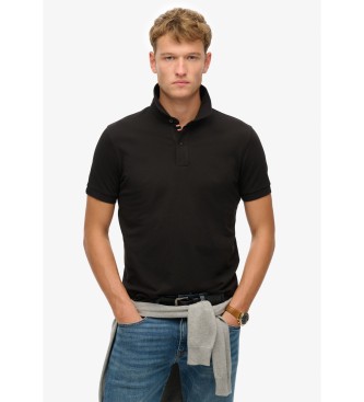 Superdry City Piqu-Poloshirt schwarz