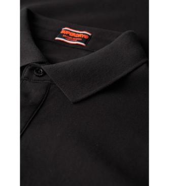 Superdry City Piqu-Poloshirt schwarz