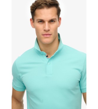 Superdry Trkisfarbenes City-Piqu-Poloshirt