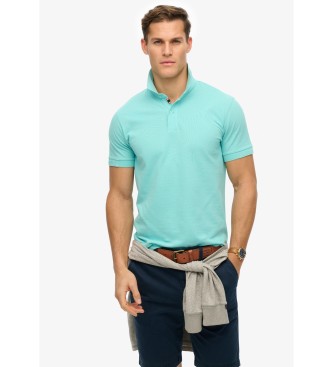 Superdry Trkisfarbenes City-Piqu-Poloshirt