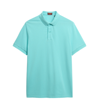 Superdry Trkisfarbenes City-Piqu-Poloshirt