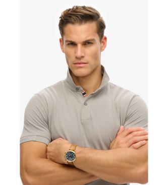 Superdry City grau Pique-Poloshirt