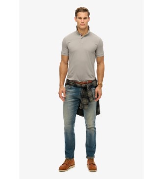Superdry City grau Pique-Poloshirt