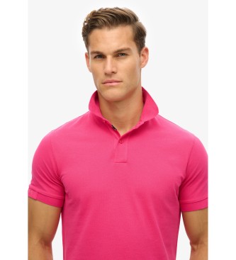 Superdry Plo City em piqu rosa