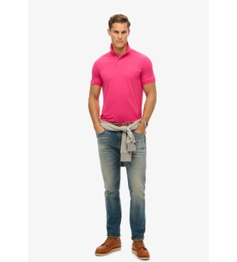 Superdry Plo City em piqu rosa