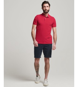 Superdry Klasyczna koszulka polo piqué w kolorze czerwonym