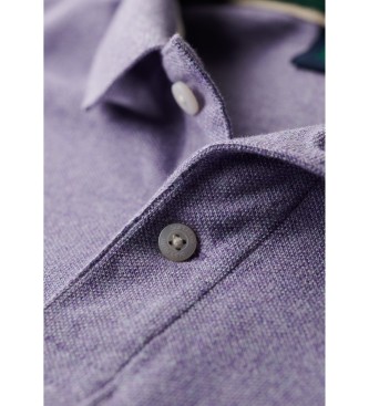 Superdry Klasična polo majica pique v lila barvi