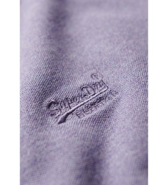 Superdry Klasična polo majica pique v lila barvi