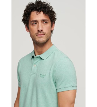Superdry Klasyczna koszulka polo piqué w kolorze zielonym