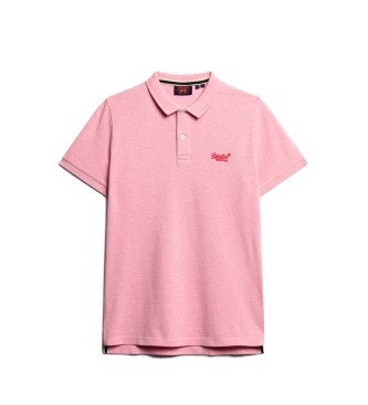 Superdry Classic pink piqu polo shirt