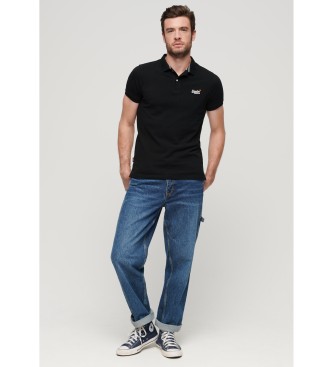 Superdry Polo Classic Pique negro