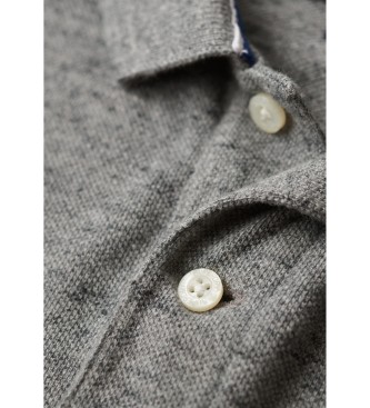 Superdry Klasična siva polo majica pique
