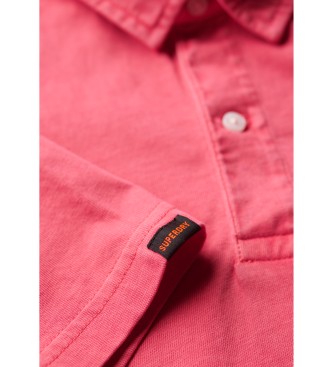 Superdry Polo in maglia rosa