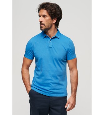 Superdry Polo tricot bleu