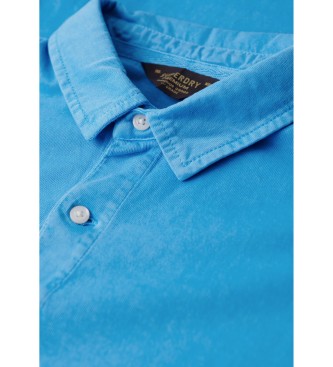 Superdry Modra pletena polo majica