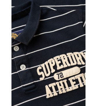 Superdry Vintage Athletic marineblau gestricktes Poloshirt