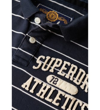 Superdry Vintage Athletic marineblau gestricktes Poloshirt