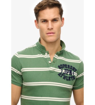 Superdry Vintage Athletic grn gestricktes Poloshirt