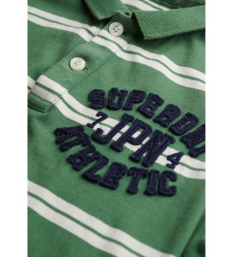 Superdry Vintage Athletic grn gestricktes Poloshirt