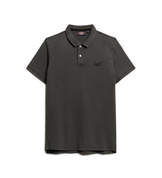Superdry Destroyed polo shirt sort