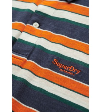 Superdry Plo de malha leve com riscas em azul-marinho