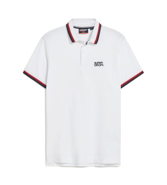 Superdry Sportswear hvid piped polo shirt