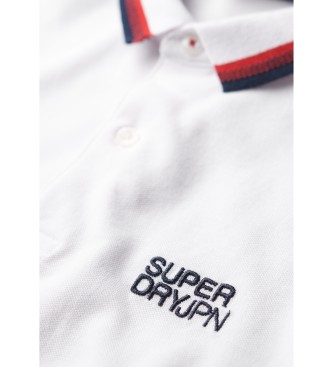 Superdry Sportswear hvid piped polo shirt