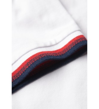 Superdry Sportswear hvid piped polo shirt