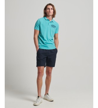 Superdry Polo Superstate blu turchese