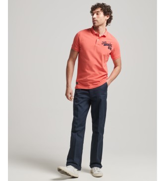 Superdry Superstaat roze polo