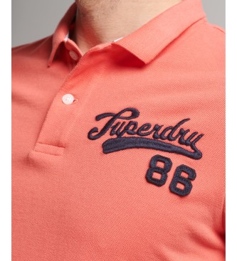 Superdry Superstate pink polo shirt