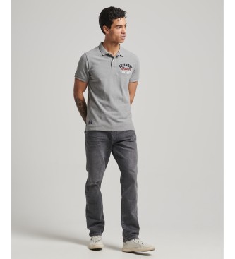 Superdry Polo gris Superstate