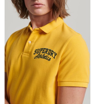 Superdry Koszulka polo Superstate żółta