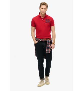 Superdry Superstaat rood poloshirt