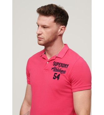 Superdry Superstate pink polo shirt