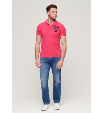 Superdry Superstate pink polo shirt