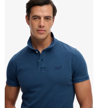 Superdry Polo Vint Destroy azul